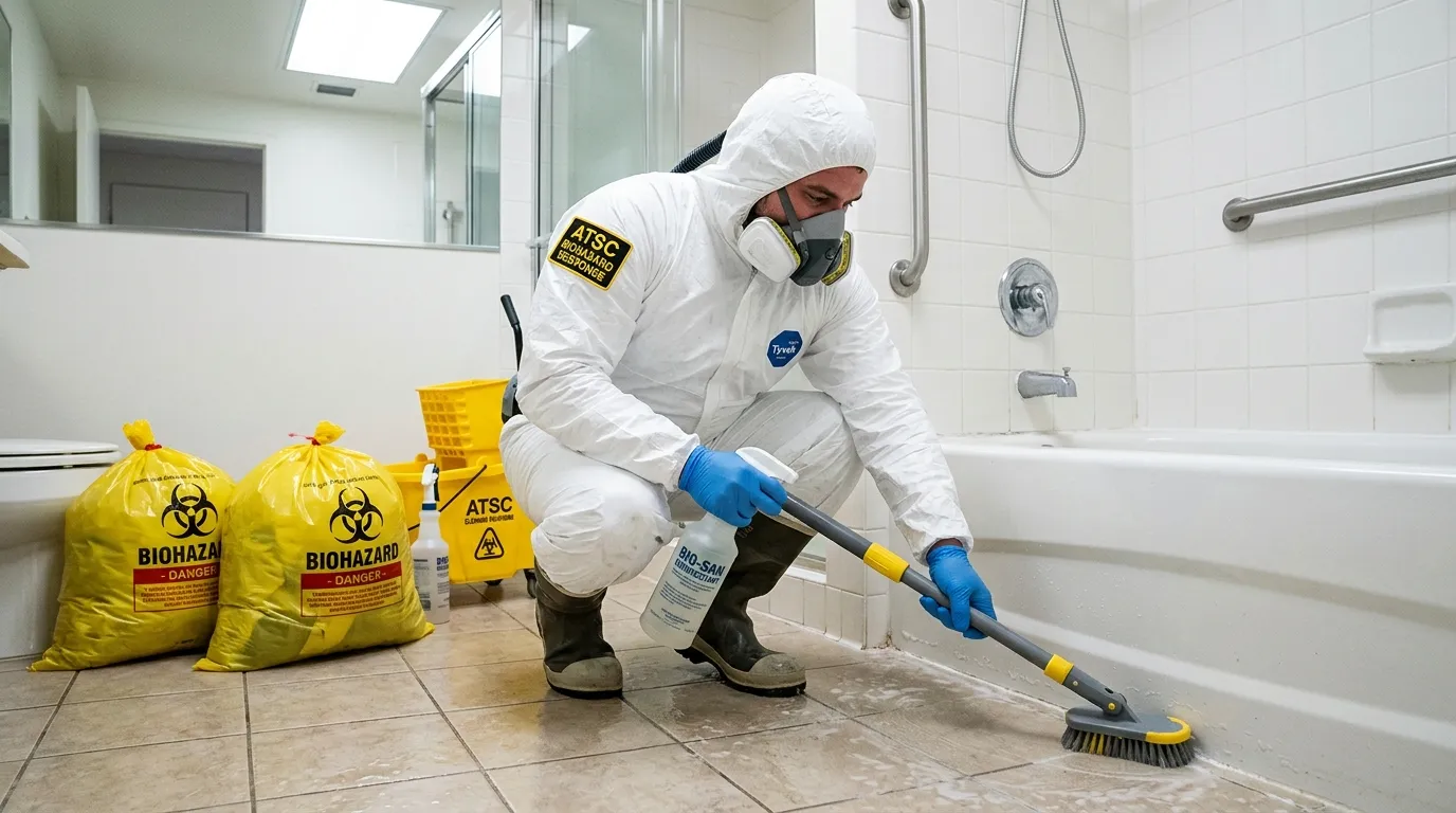 Decontamination equipment deployed for Blood Cleanup in Huntley